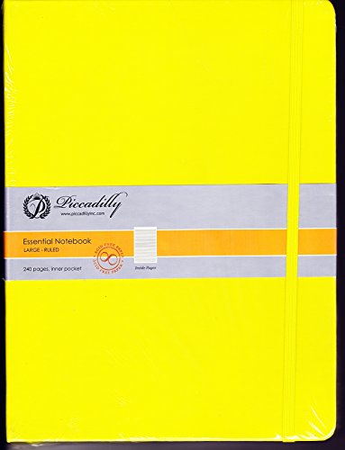 Stock image for Piccadilly Large Yellow Ruled Essential Notebook for sale by dsmbooks