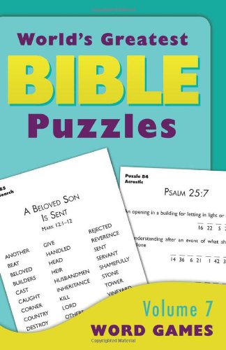 9781620298107: World's Greatest Bible Puzzles Volume 7 (Word Games) Paperback: 07