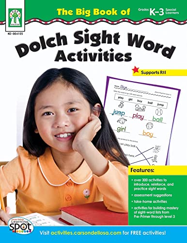 Stock image for The Big Book of Dolch Sight Word Activities, Grades K-3/Special Learners for sale by Revaluation Books