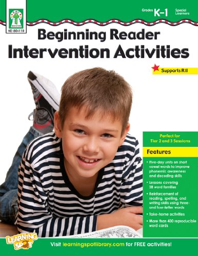 Stock image for Key Education Beginning Reader Intervention Activities Grs. K-1, Special Learners Carson-Dellosa (804110) for sale by SecondSale