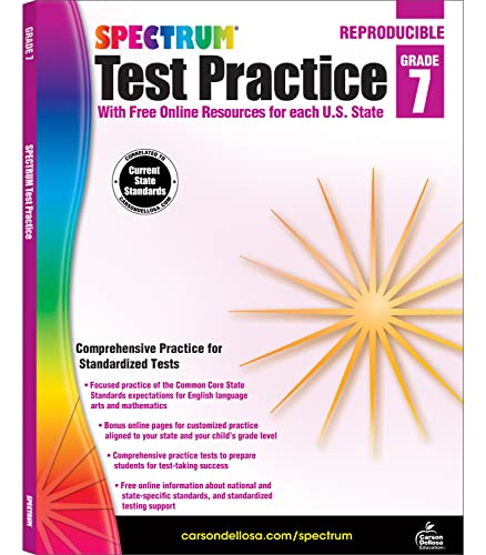 Immagine dell'editore per Spectrum Test Practice, Grade 7: Reproducible venduto da Revaluation Books