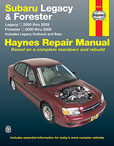 Beispielbild fr Subaru Legacy (00-09) & Forester (00-08) Haynes Repair Manual (USA) (Paperback) zum Verkauf von BooksRun