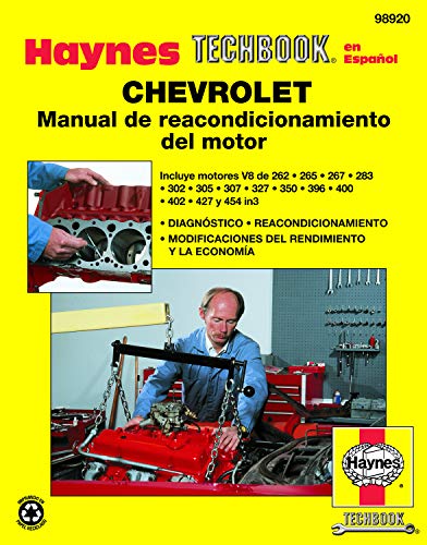 Beispielbild fr Chevrolet Manual de Reacondicionamiento Del Motor zum Verkauf von Better World Books: West