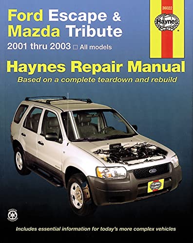 Stock image for Ford Escape and Mazda Tribute 2001-2012 with Mercury Mariner Repair Manual (Automotive Repair Manual) for sale by Patrico Books