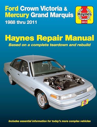 Stock image for Ford Crown Victoria & Mercury Grand Marquis (88-11) (all fuel-injected models) Haynes Repair Manual (Does not include Mercury Marauder, 5.8L V8 engine or natural gas-fueled.) for sale by HPB-Diamond