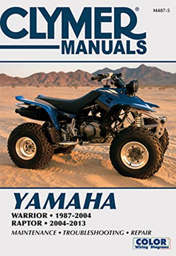 Imagen de archivo de Yamaha Warrior (19872004) & Yamaha Raptor ATV (20042013) Service Repair Manual a la venta por Revaluation Books