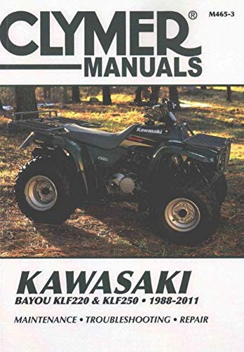 Imagen de archivo de Clymer Manuals Kawasaki Bayou KLF220 & KLF250 1988-2011 a la venta por Revaluation Books