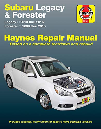 Stock image for Subaru Legacy (10-16) & Forester (09-16) Haynes Repair Manual for sale by Bookmans