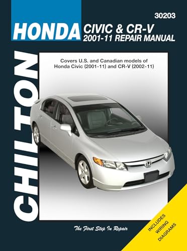 Stock image for Honda Civic & CR-V ('01-'11) (Chilton) for sale by THE SAINT BOOKSTORE