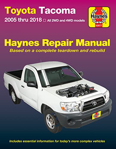 9781620923375: Toyota Tacoma 2005-2018 Haynes Repair Manual