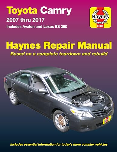 Stock image for Toyota Camry 2007 thru 2017 - Includes Avalon and Lexus ES 350: Includes essential information for today's more complex vehicles (Haynes Repair Manual) for sale by HPB-Ruby