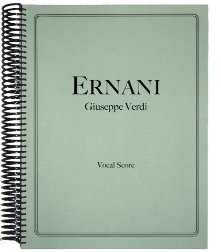 Imagen de archivo de Ernani Vocal Score a la venta por BookScene