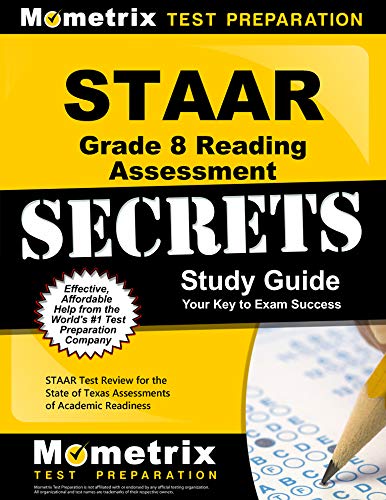 Stock image for STAAR Grade 8 Reading Assessment Secrets Study Guide: STAAR Test Review for the State of Texas Assessments of Academic Readiness for sale by HPB-Red