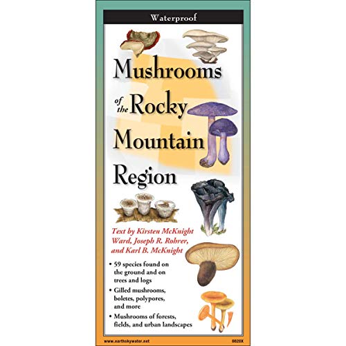 Stock image for Earth Sky + Water FoldingGuide? - Common Mushrooms of the Rocky Mountain Region - 10 Panel Foldable Laminated Nature Identification Guide for sale by Lucky's Textbooks