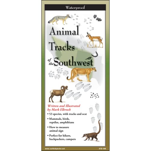 9781621264255: Earth Sky + Water FoldingGuide™ - Animal Tracks of the Southwest - 10 Panel Foldable Laminated Nature Identification Guide