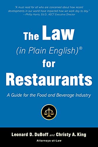 Stock image for The Law (in Plain English) for Restaurants Format: Paperback for sale by INDOO