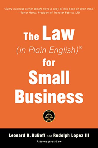 Beispielbild fr The Law (In Plain English) for Small Business (Sixth Edition) zum Verkauf von Blackwell's