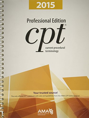 9781622020263: CPT Professional Edition: Current Procedural Terminology (Current Procedural Terminology, Professional Ed. (Spiral)) 2015