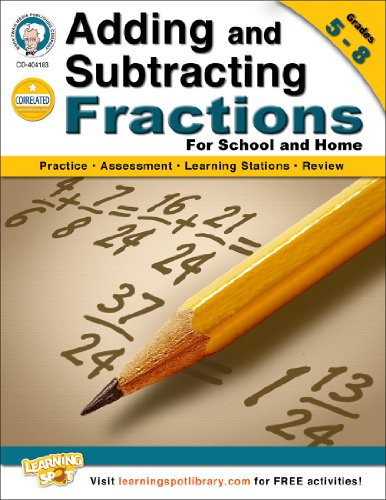 Imagen de archivo de Adding and Subtracting Fractions, Grades 5 - 8 a la venta por SecondSale