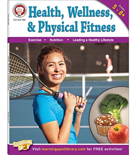 Stock image for Mark Twain Health and Wellness Workbook, Grades 5-8+, Health and Fitness and Nutrition Book, 5th Grade Workbooks and Up, Classroom or Homeschool Curriculum for sale by BooksRun