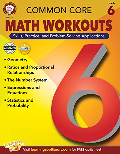 9781622234691: Common Core Math Workouts, Grade 6