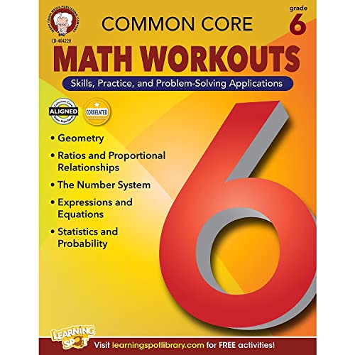 Stock image for Common Core Math Workouts, Grade 6 for sale by Blackwell's