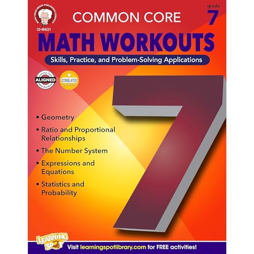 Beispielbild fr Common Core Math Workouts, Grade 7 zum Verkauf von Better World Books