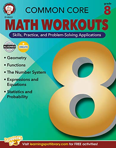 Imagen de archivo de Common Core Math Workouts, Grade 8 a la venta por Better World Books