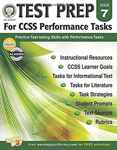 Beispielbild fr Test Prep for Ccss Performance Tasks, Grade 7 zum Verkauf von Buchpark