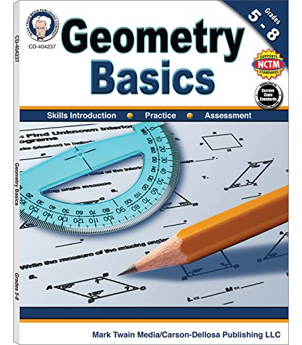 Imagen de archivo de Mark Twain - Geometry Basics, Grades 5 - 8 a la venta por KuleliBooks