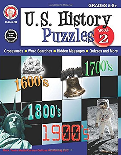 9781622235919: Mark Twain - U.S. History Puzzles, Book 2, Grades 5 - 8