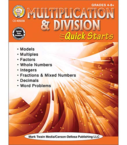 Imagen de archivo de Mark Twain - Multiplication & Division Quick Starts Workbook a la venta por SecondSale
