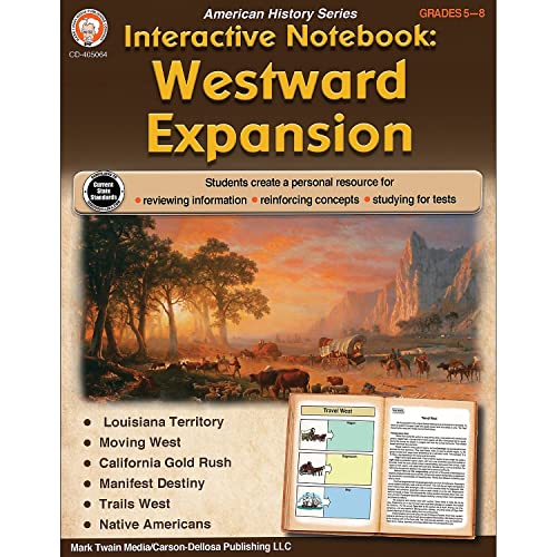 Beispielbild fr Westward Expansion Interactive Notebook, Grades 5-8 Social Studies, Native Americans, Louisiana Territory, and the California Gold Rush Hands-On American History Resource Book (64 pgs) zum Verkauf von Book Deals