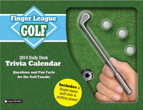 Stock image for Orange Circle Studio 2014 Finger League Daily Desk Calendar, Golf (11528) for sale by Modetz Errands-n-More, L.L.C.