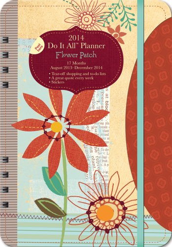 9781622260966: Flower Patch 17 Months 2014 Do It All Planner: August 2013 - December 2014