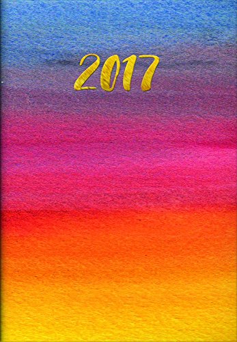 9781622269044: Gold Foil Watercolor 2017 17-Month Monthly Pocket Planner