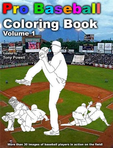 9781622491469: Pro Baseball Coloring Book