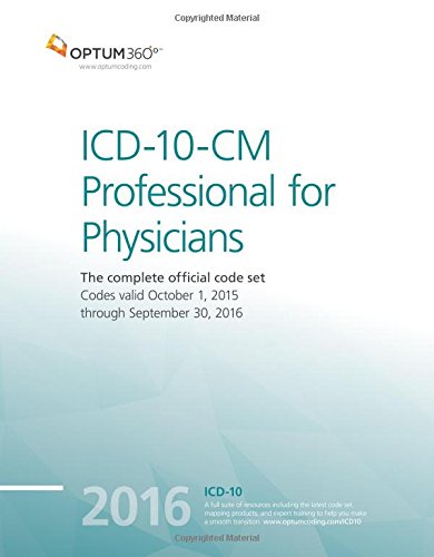 Beispielbild fr ICD-10-CM Professional for Physicians 2016 zum Verkauf von Better World Books