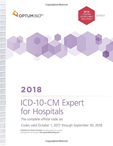 Imagen de archivo de ICD-10-CM Expert for Hospitals 2018 (Spiral) a la venta por Better World Books