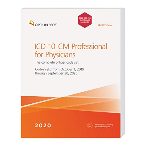 9781622545087: ICD-10-CM Professional for Physicians: The Complete Official Code Set Codes valid from October 1, 2019 through September 30, 2020 Includes 2020 Coding Guidelines