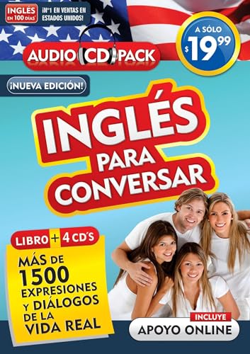 Stock image for Ingls en 100 das -Ingls para conversar - Audio Pack (Libro + 4 CD's Audio) / English in 100 Days - Conversational English Audio Pack (New Edition) for sale by GF Books, Inc.