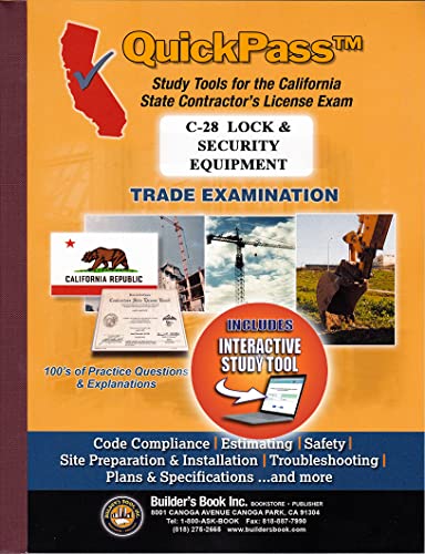 9781622700226: QuickPass Study Tools for the C-28 Lock & Security Equipment License Examination - CD-ROM