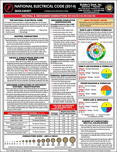 Stock image for 2014 NEC Quick-Card Based on the 2014 National Electrical Code (NEC) : A Unique Quick Reference Guide for sale by Better World Books