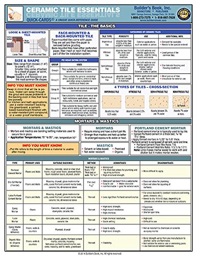 9781622701032: Ceramic Tile Essentials Quick-Card