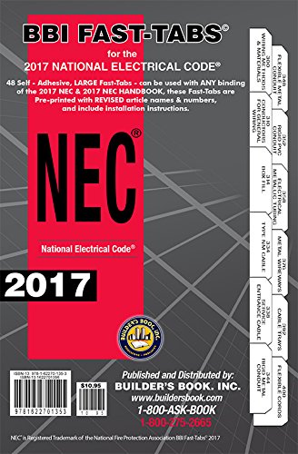Imagen de archivo de 2017 National Electrical Code NEC Softcover Tabs a la venta por BooksRun