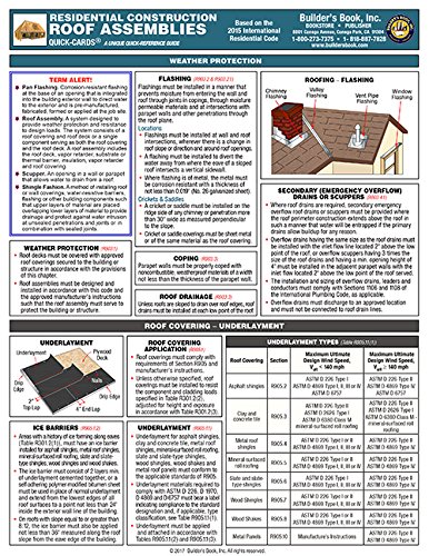 Beispielbild fr Residential Construction Roof Assemblies Quick-Card based on the 2015 IRC zum Verkauf von GF Books, Inc.