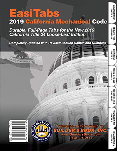 Beispielbild fr California Mechanical Code, 2019 Title 24, Part 4 Loose-Leaf EasiTabs zum Verkauf von Better World Books: West