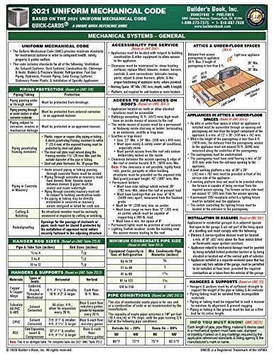 9781622702800: 2021 Uniform Mechanical Code Quick-Card