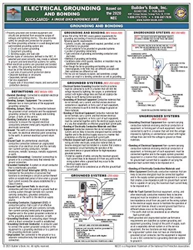 Beispielbild fr Electrical Grounding and Bonding Quick-Card Based on the 2020 NEC zum Verkauf von GF Books, Inc.