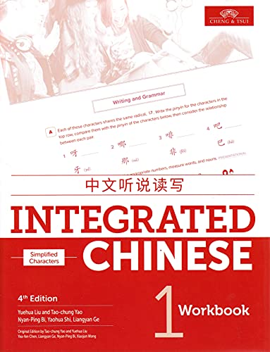 Imagen de archivo de Integrated Chinese 4th Edition, Volume 1 Workbook (Simplified Chinese) (English and Chinese Edition) a la venta por HPB-Red
